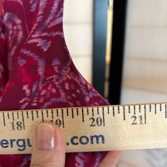 Vintage Milkmaid Y2K Pink Floral Embroidered Detail Chiffon Midi Dress 12 - Picture 5 of 10